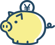 貯金箱のイラスト